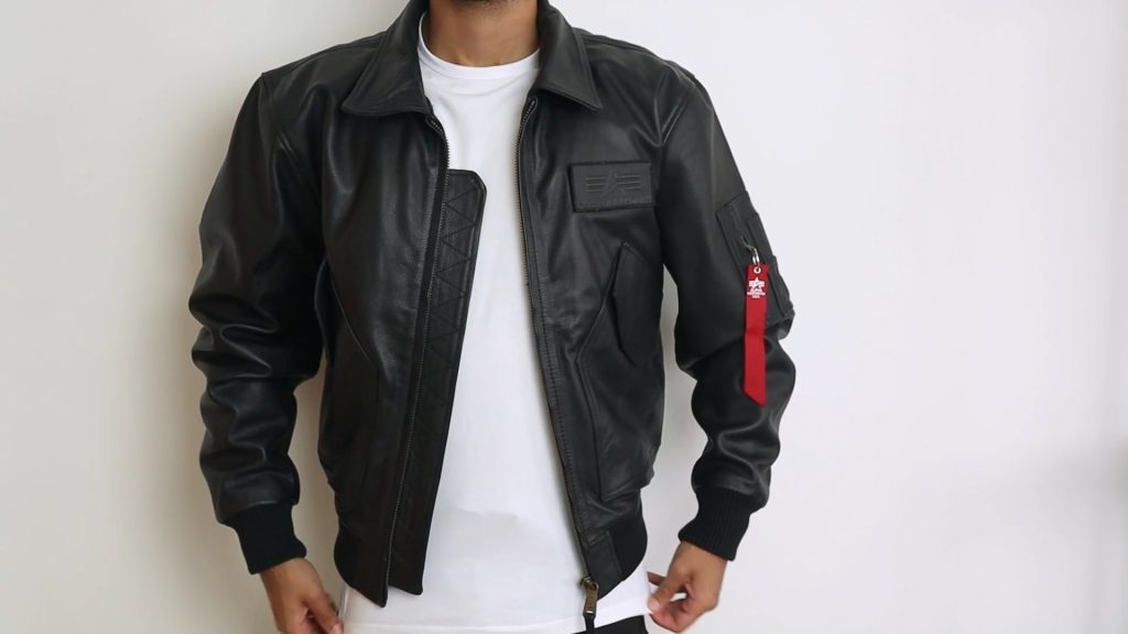 My Personal Experience: Trying On the Alpha Industries CWU Leather Bomber Jacket