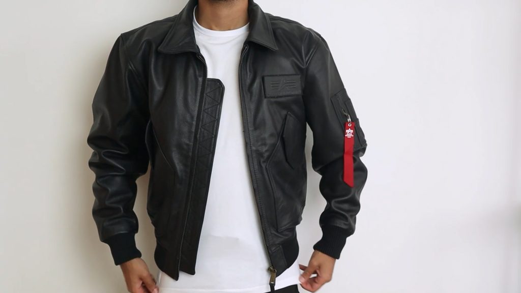 Alpha industries sale cwu leather